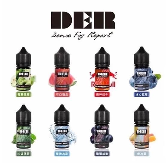 DER系列電子煙主機煙油 - 30ml/35mg高還原度尼古丁鹽|多種水果茶飲|台湾現貨直供