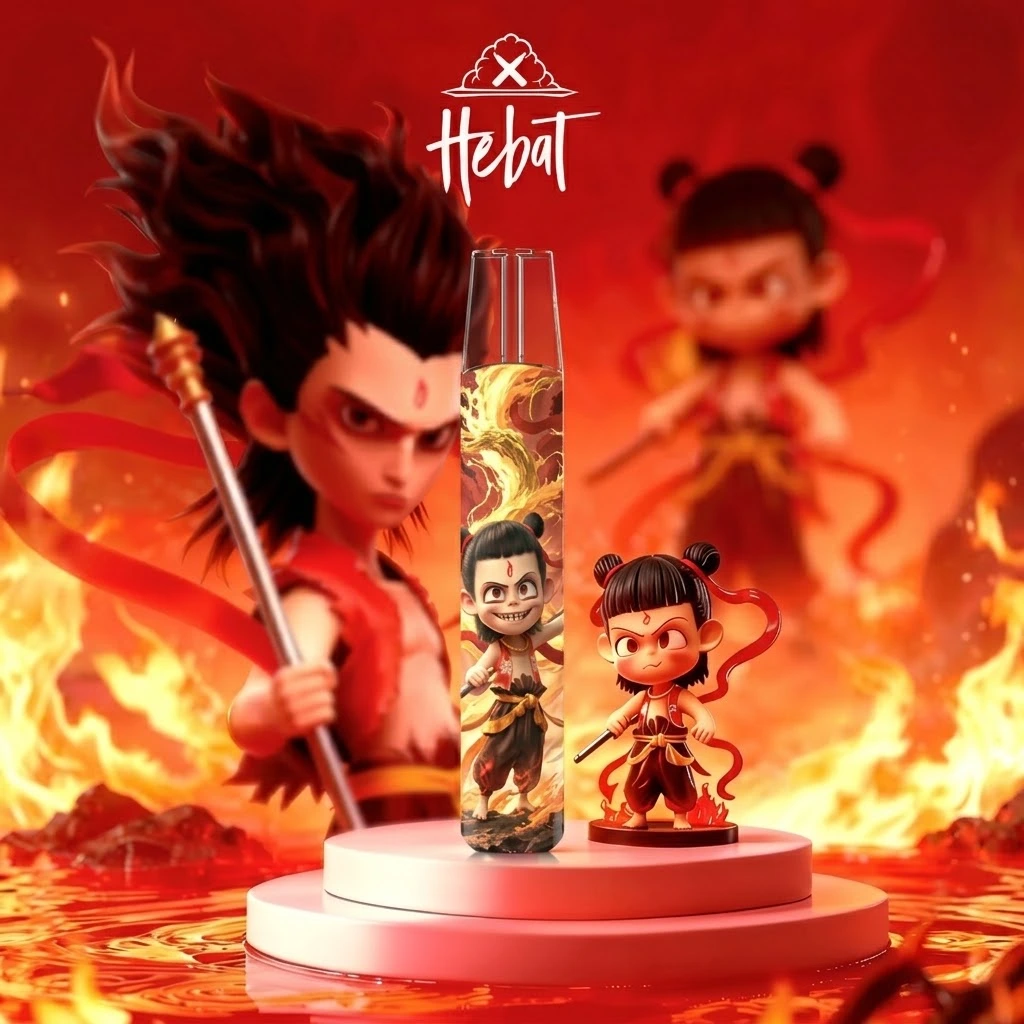 HEBAT 喜貝 卡通聯名一代通用電子煙主機(LABUBU/蠟筆小新/皮卡丘/哪吒/叮噹貓/東京風格)|380mAh/Type-C快充:圖片 5