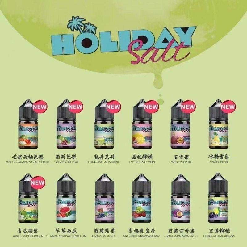 HOLIDAY SALT 假日鹽煙油 30ml|高品質小煙油,多元冰感果香體驗,順滑口感,台灣現貨:圖片 2