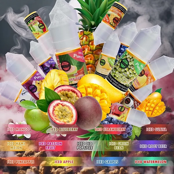 Pure Fruit 純粹果物煙油 30ml|15款日本天然萃取果香尼古丁鹽|小煙注油首選